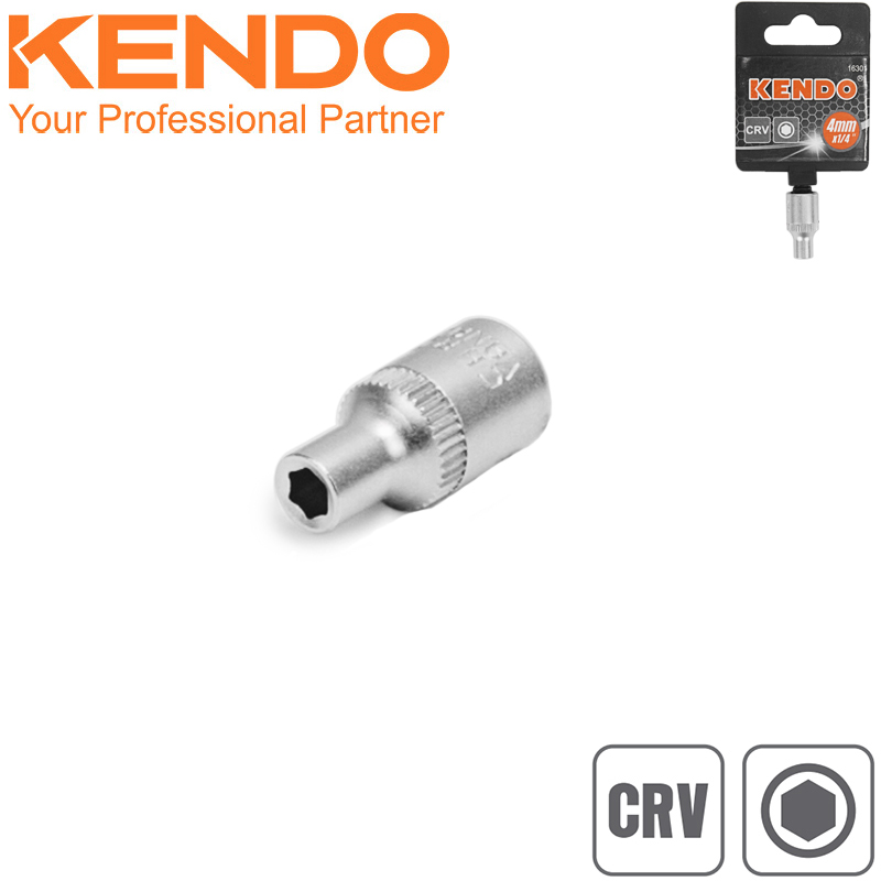KENDO Hlavice 1/4", 10 mm, CrV, 16310