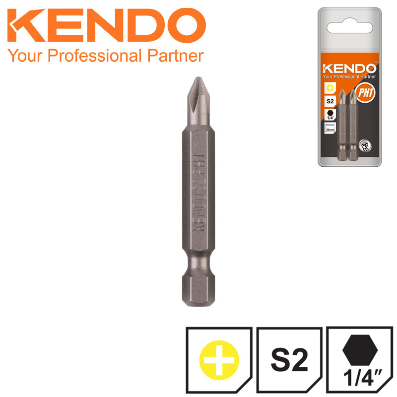 KENDO Bit S2 PH2 50mm 2ks 21220205