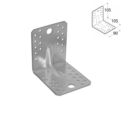 DOMAX Úhleník s prolisem 105x105x90 KP2 4022