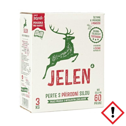 JELEN Mýdlový prací prášek 3 kg, 60 PD