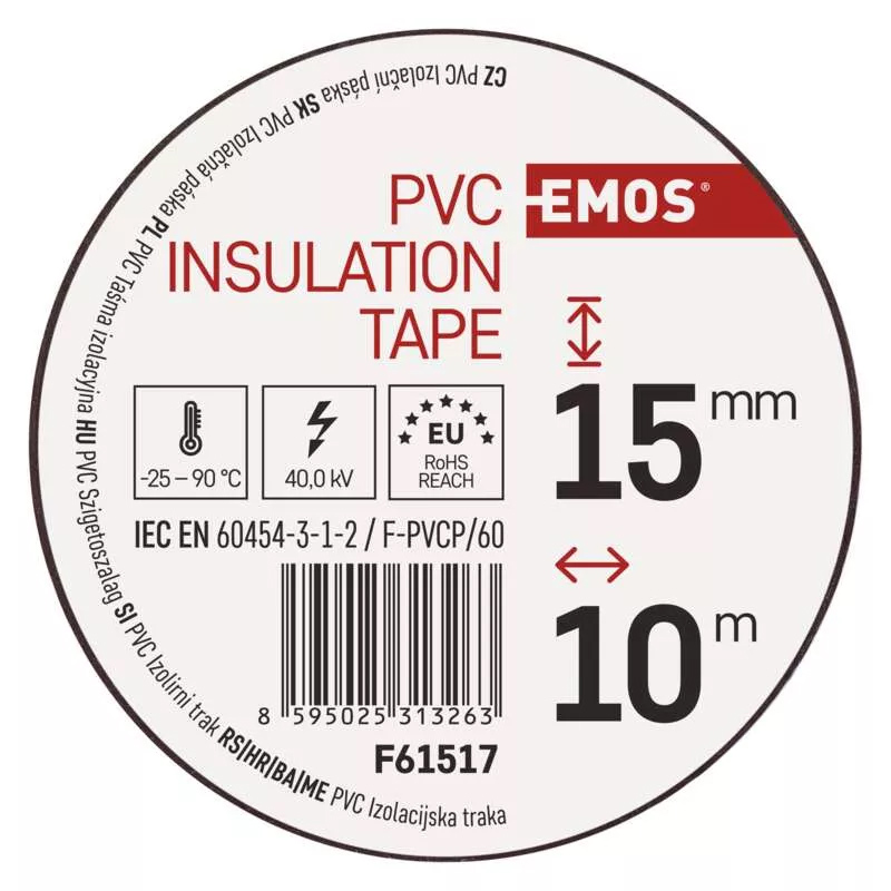 EMOS Páska izolační PVC 15x10 hnědá F61517