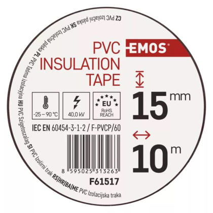 EMOS Páska izolační PVC 15x10 hnědá F61517