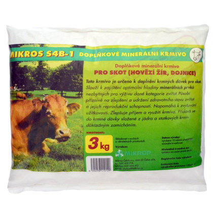 Mikrop Mikros minerální doplňkové krmivo pro SKOT S4B-1 3kg