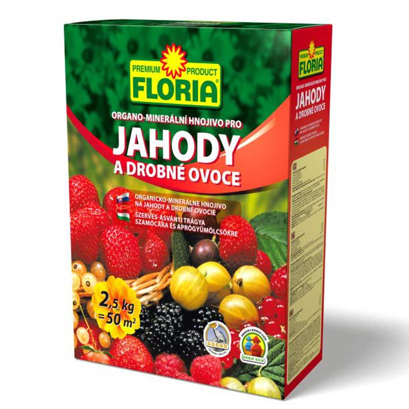 Agro CS FLORIA Organominerální hnojivo pro jahody a ovoce 2,5 kg