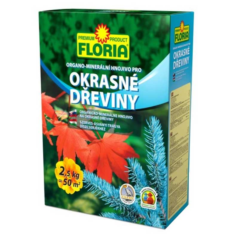 Agro CS FLORIA Organominerální hnojivo pro okrasné dřeviny 2,5 kg