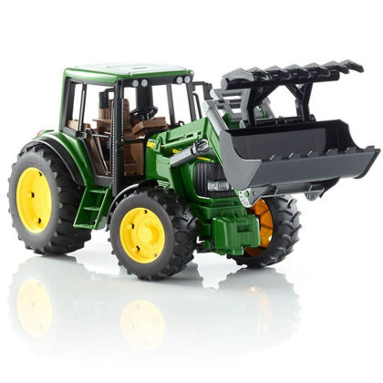 BRUDER 2052 Traktor John Deere 6920 s čelním nakladačem