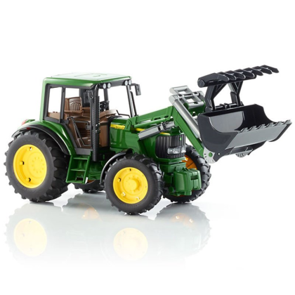 BRUDER 2052 Traktor John Deere 6920 s čelním nakladačem