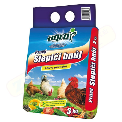 Agro CS Pravý slepičí hnůj 3 kg