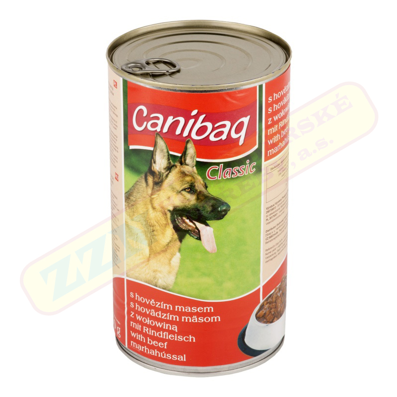 Canibaq Classic 1250g pro psa - hovězí, kuřecí, játrová