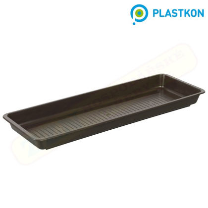 PLASTKON Miska pod truhlík GARDEN 40 cm hnědá, 41112001