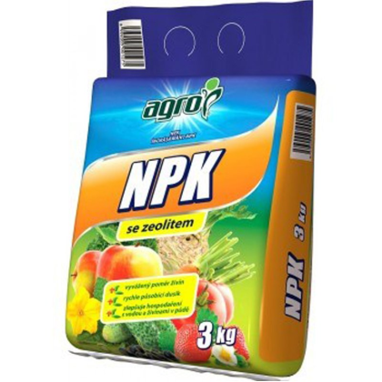 Agro NPK 3 kg univerzální hnojivo se zeolitem 000301