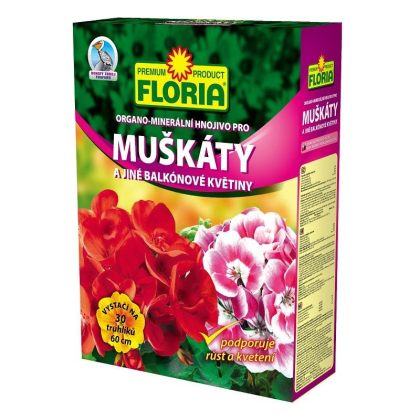 AGRO FLORIA organominerální hnojivo pro muškáty 2,5 kg