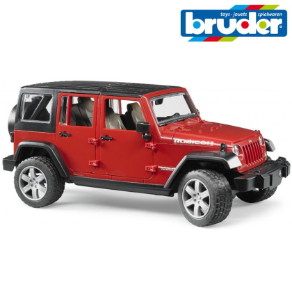 BRUDER 2525 Auto Jeep WRANGLER Rubicon červená