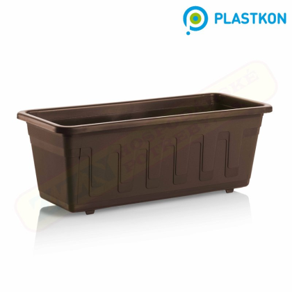 PLASTKON Truhlík GARDEN 40 cm hnědý, 41105581