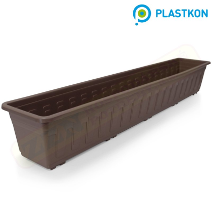 PLASTKON Truhlík GARDEN 100 cm hnědý, 41105621