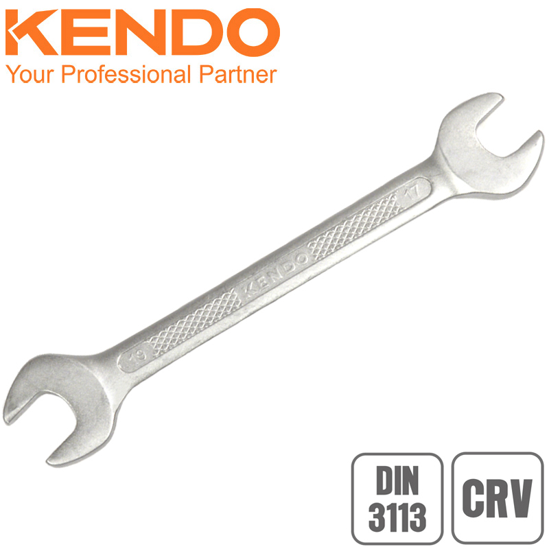 KENDO Klíč plochý 27 x 30 mm, CRV, DIN3110, 15729