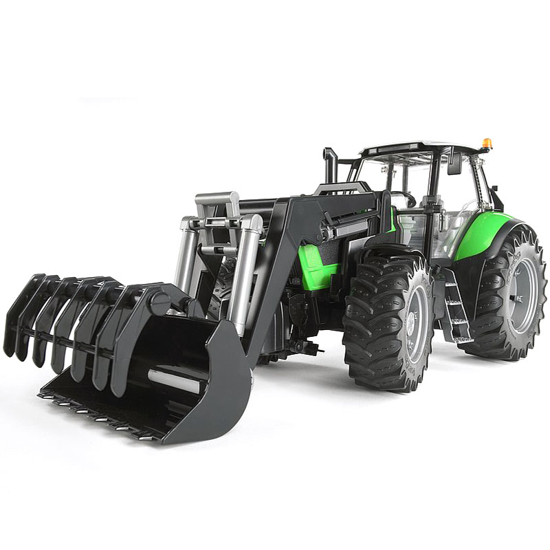BRUDER 3081 Traktor DEUTZ Agrotron X720 s čelním nakladačem