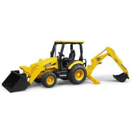 BRUDER 2427 Traktor JCB MIDI CX s přední a zadní lžící