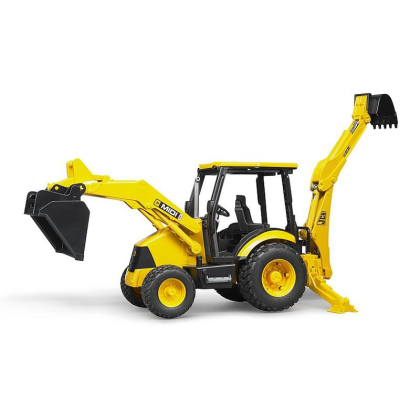 BRUDER 2427 Traktor JCB MIDI CX s přední a zadní lžící