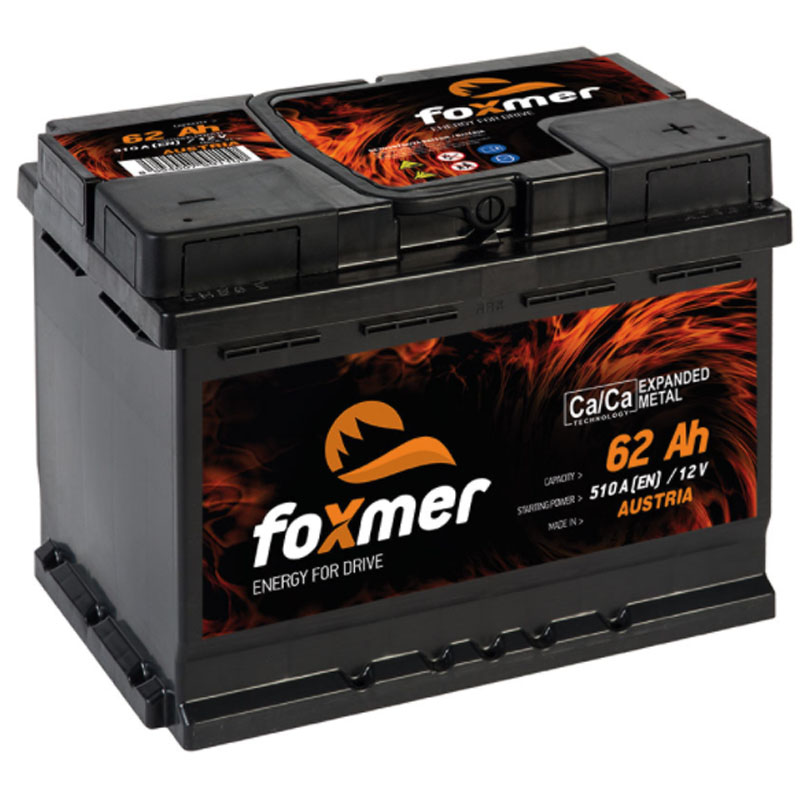 FOXMER Autobaterie 12V 62Ah 510A