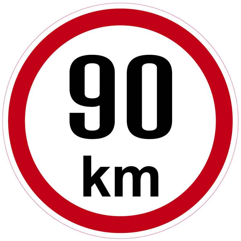 SHERON Samolepka - 90 km/h