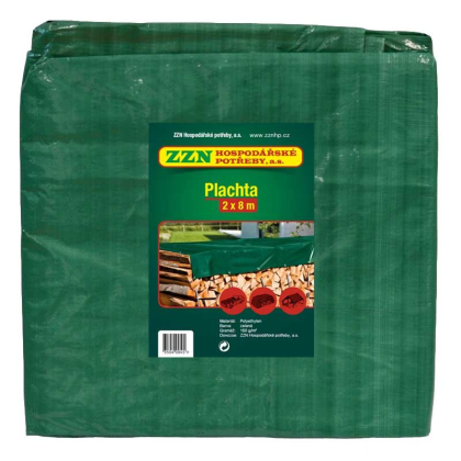 ZZN Plachta zakrývací PROFI 2x8 zelená, 150g/m2 35040045