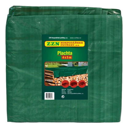 ZZN Plachta zakrývací PROFI 4x5 zelená, 150g/m2 35040065