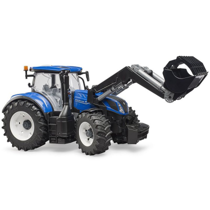 BRUDER 3121 Traktor New Holland T7.315 s čelním nakladačem