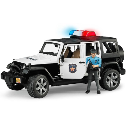 BRUDER 2526 JEEP WRANGLER Policie s figurkou policisty