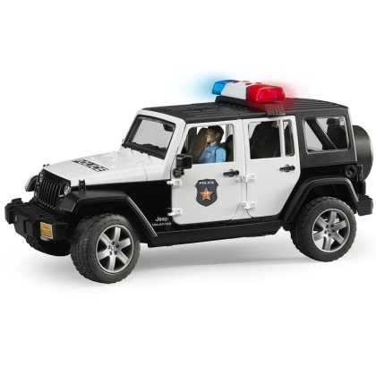 BRUDER 2526 JEEP WRANGLER Policie s figurkou policisty