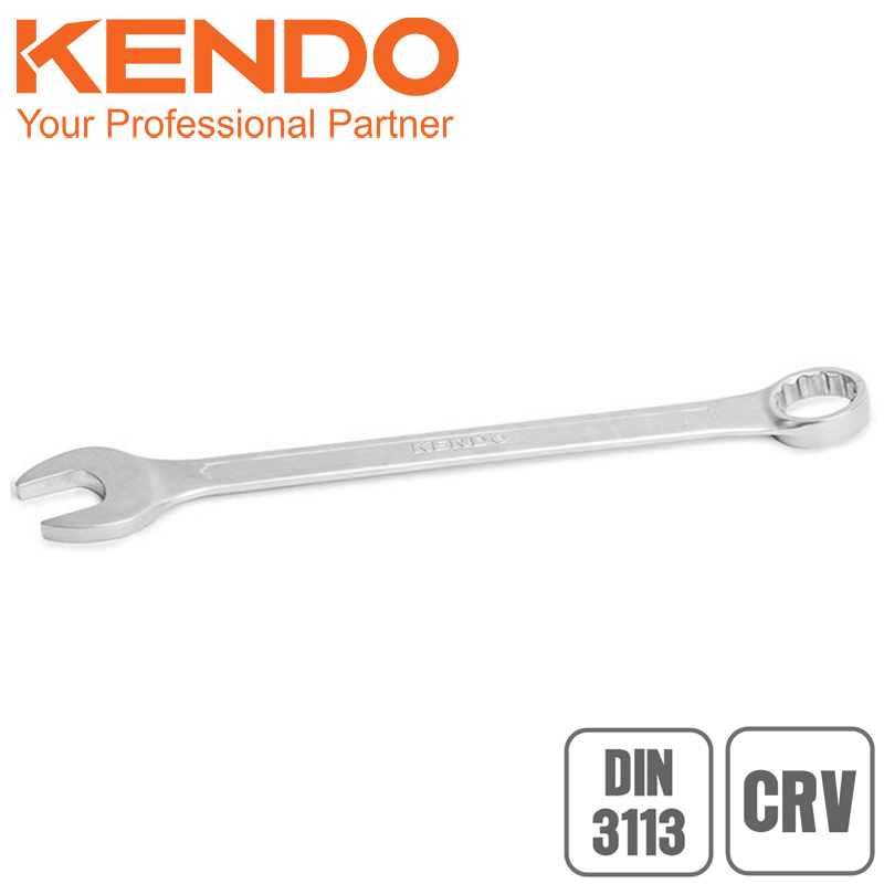 KENDO Klíč očkoplochý 12 mm, CRV, DIN3113, 15312