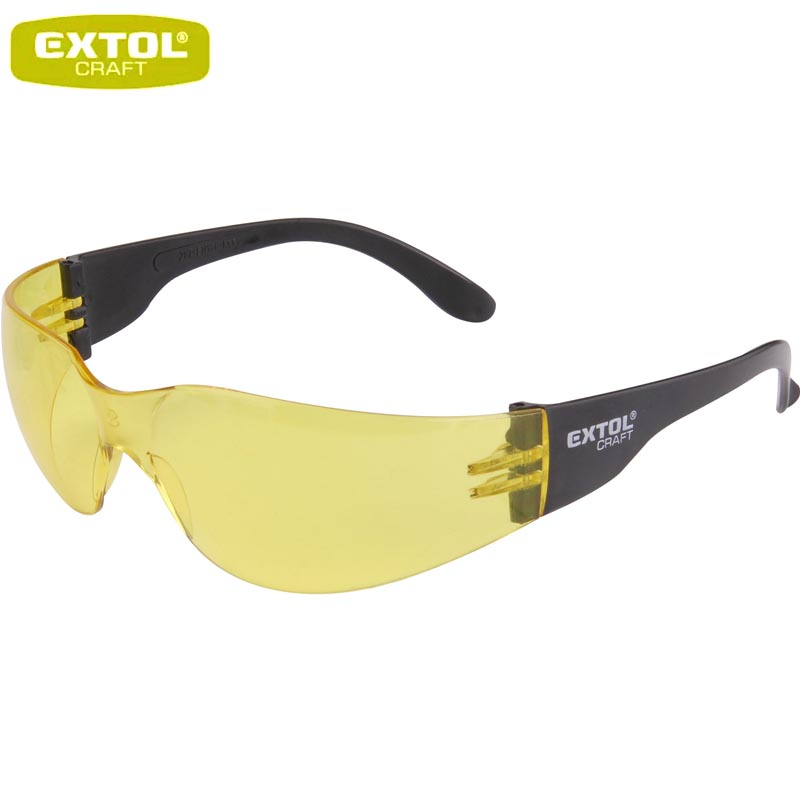 EXTOL Craft Ochranné brýle s UV filtrem, žluté, 97323