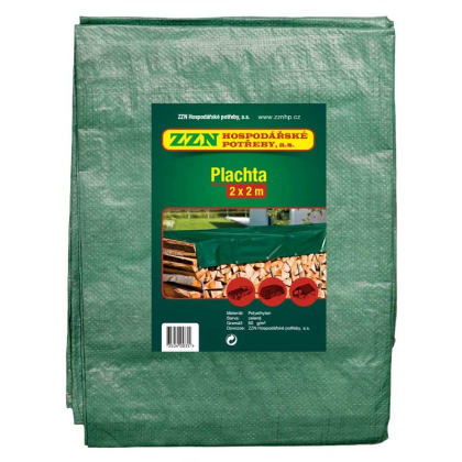 ZZN Plachta zakrývací STANDARD 2x2 zelená, 80g/m2 35040190