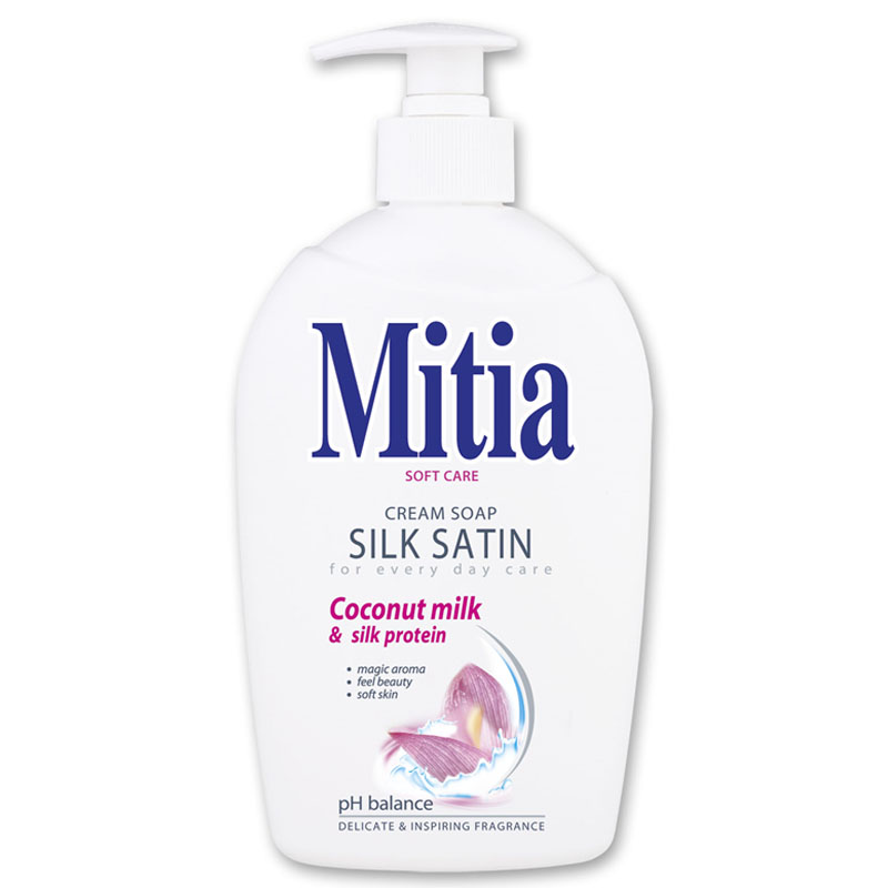MITIA Silk Satin tekuté mýdlo dávkovač 500ml