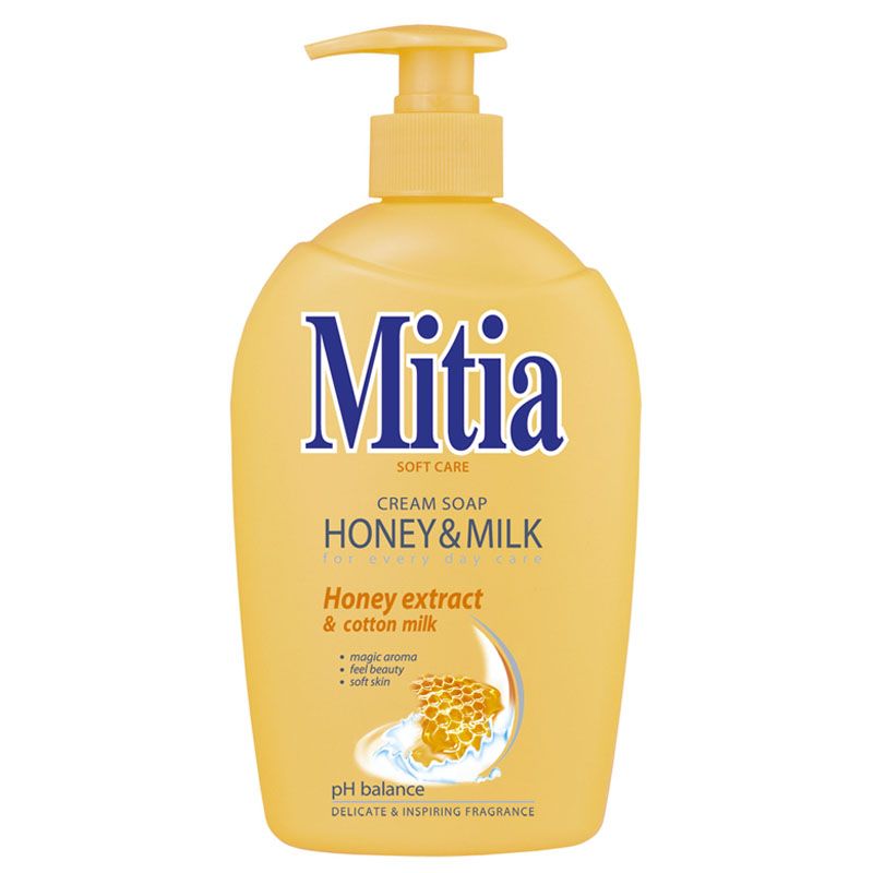 MITIA Honey & Milk tekuté mýdlo dávkovač 500ml