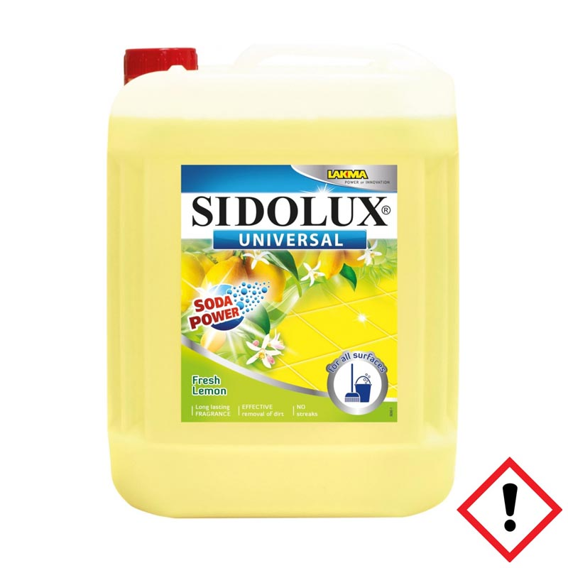 SIDOLUX Universal Soda Power tekutý mycí prostředek Fresh Lemon 5l