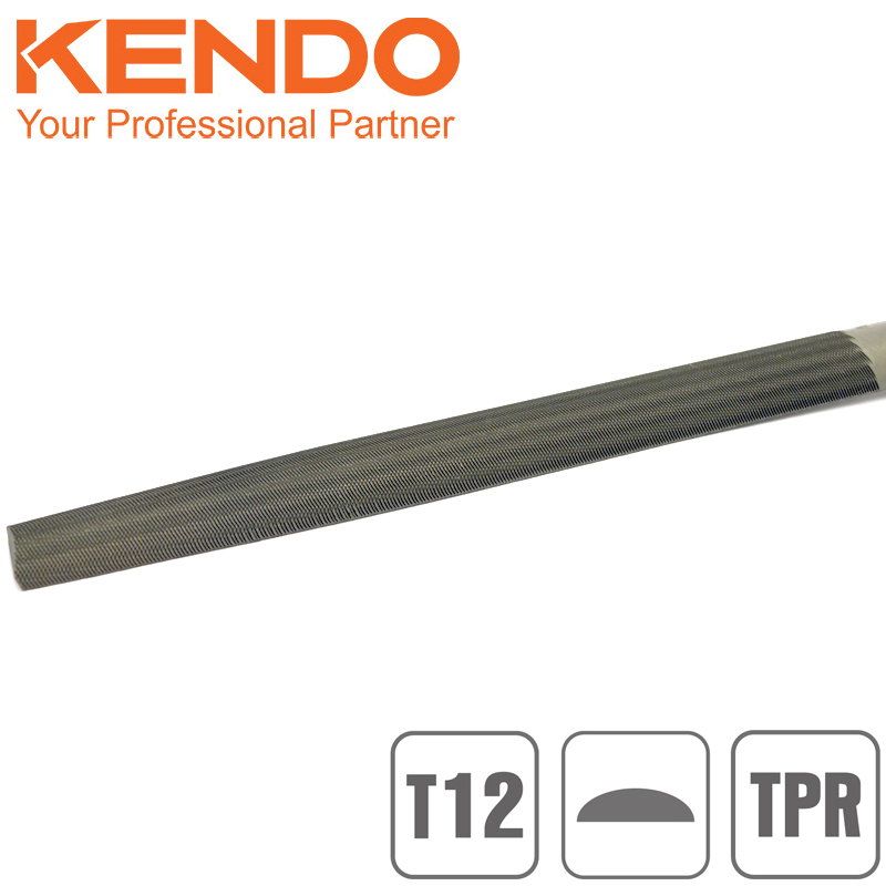 KENDO Pilník půlkulatý 200/2, středně hrubý, T12, 30114