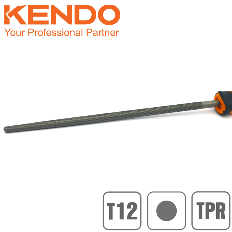 KENDO Pilník kruhový 200/2, středně hrubý, T12, 30123