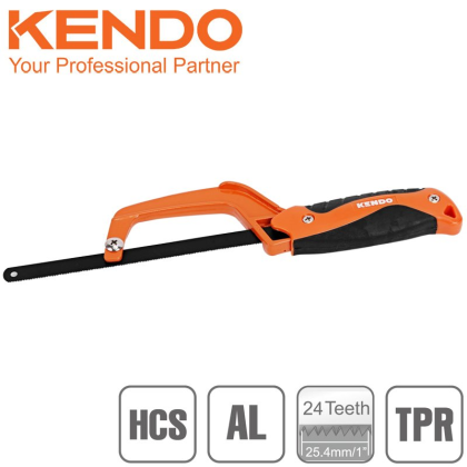 KENDO Pilka na kov mini 250 mm, HCS, AL, TPR, 30575