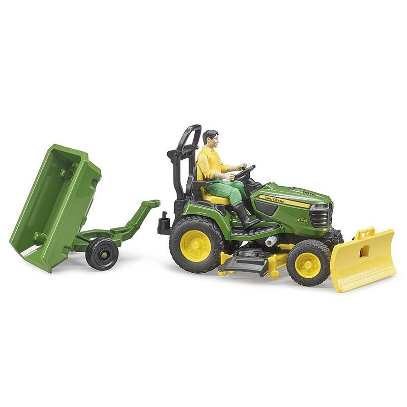 BRUDER 62104 BWORLD Zahradní traktor John Deere X949 s figurkou