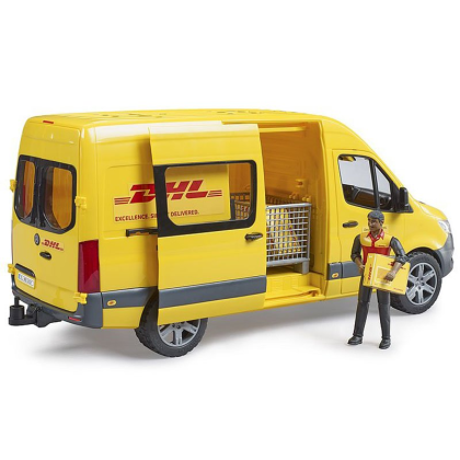 BRUDER 2671 Mercedes-Benz Sprinter DHL s řidičem a příslušenstvím