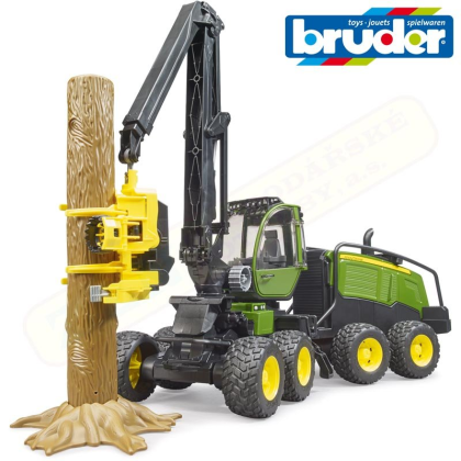 BRUDER 2135 John Deere Harvestor 1270G s kládou