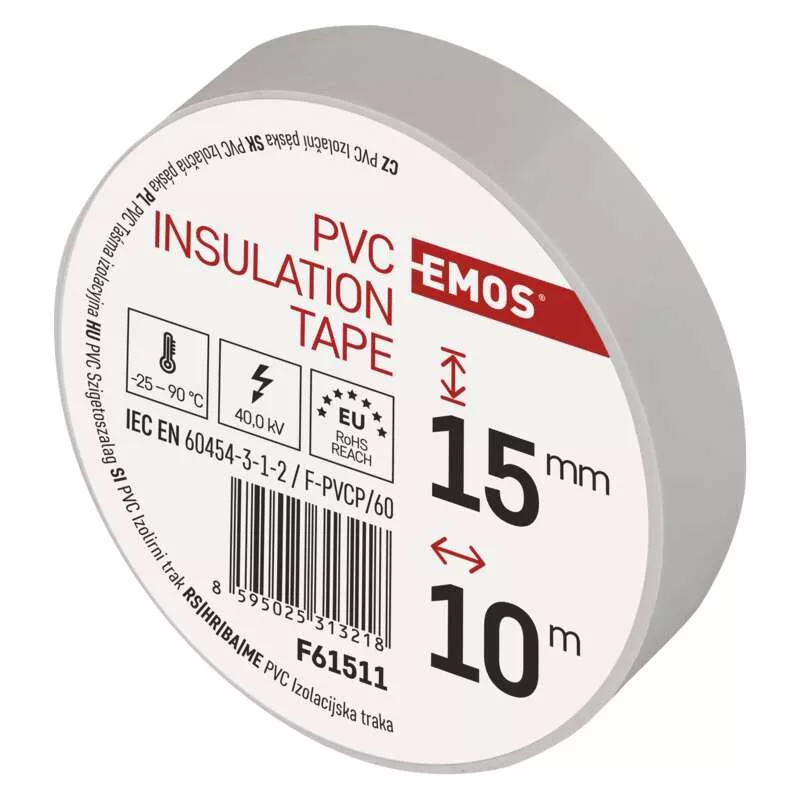 EMOS Páska izolační PVC 15x10 bílá F61511