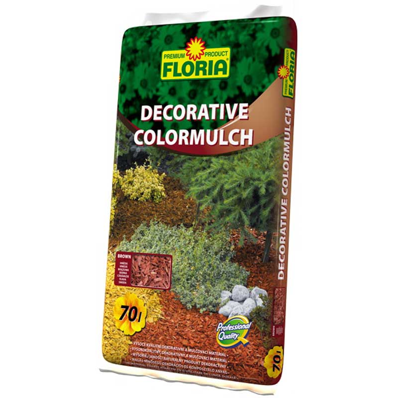 Agro CS FLORIA Decorative ColorMulch HNĚDÁ 70 l