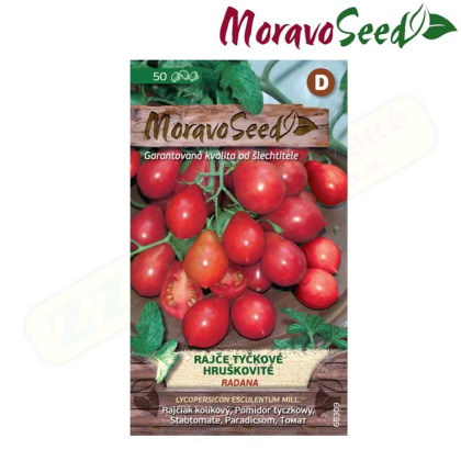 MORAVOSEED Rajče tyčkové hruškovité RADANA, červená 65309