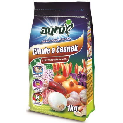 AGRO Organominerální hnojivo cibule a česnek 1 kg