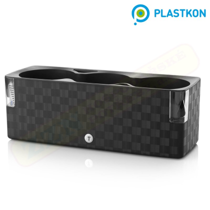 PLASTKON Květináč COBBLE TRIO samozavlažovací dekorativní 40x14 cm, antracit