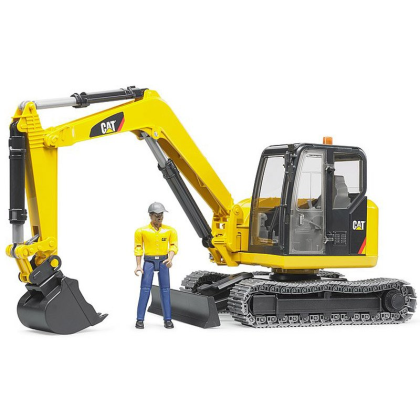 BRUDER 2466 Pásový minibagr CATERPILLAR s figurkou