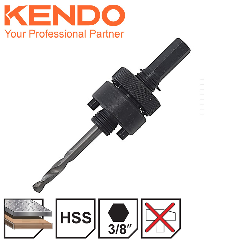 KENDO Vrták pro korunkové děrovače, 32 - 152 mm, HSS, 41021312