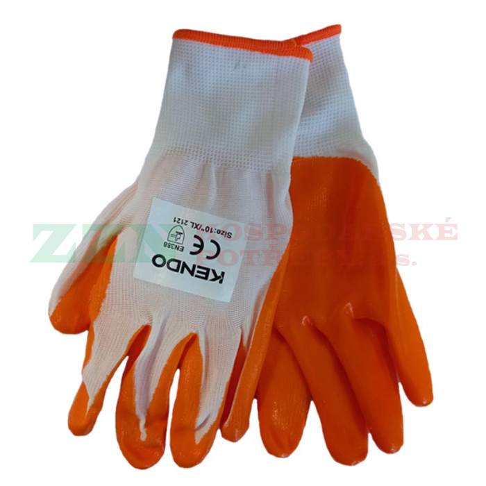 KENDO Rukavice pracovní nitril/bavlna
